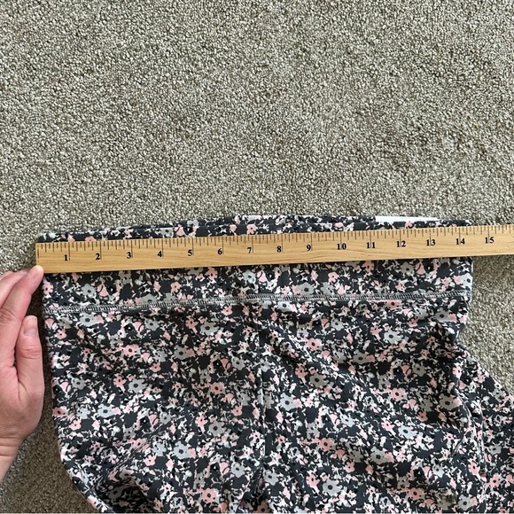 Aerie Leggings Chill Play Move Floral Pull On Stretch Waist Leggings Medium - Picture 6 of 10